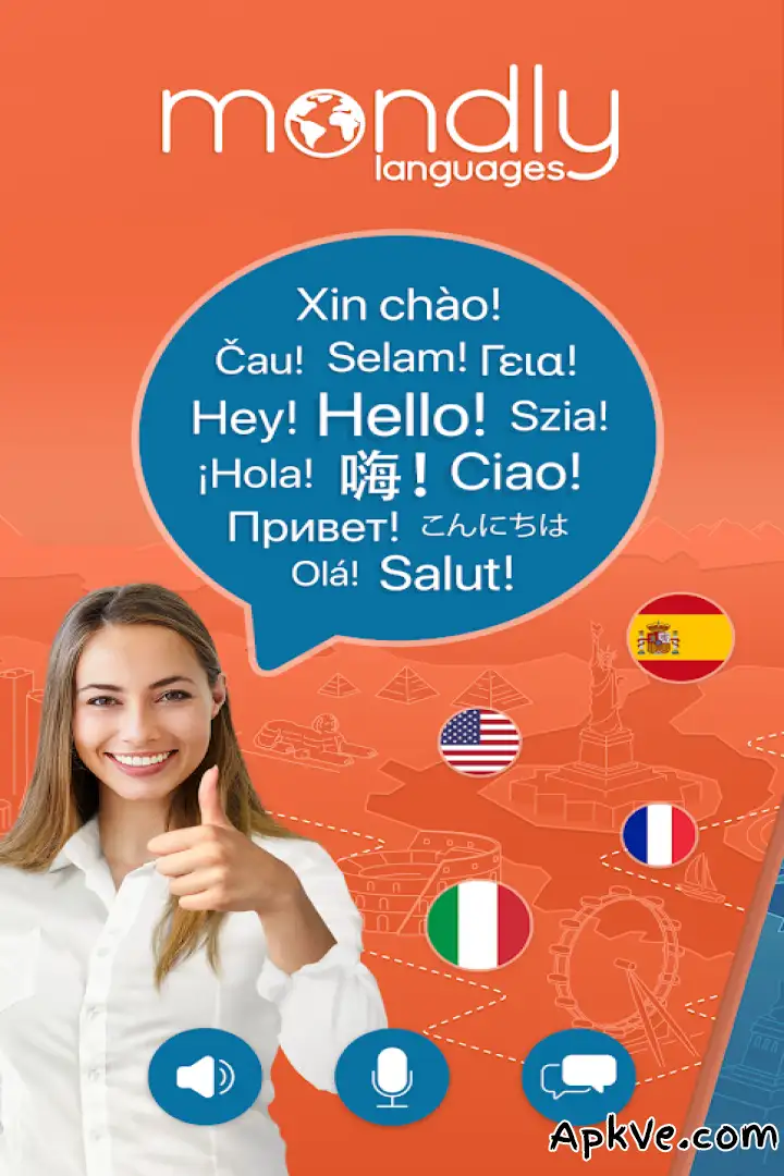 تحميل Learn 33 Languages Free - Mondly apk