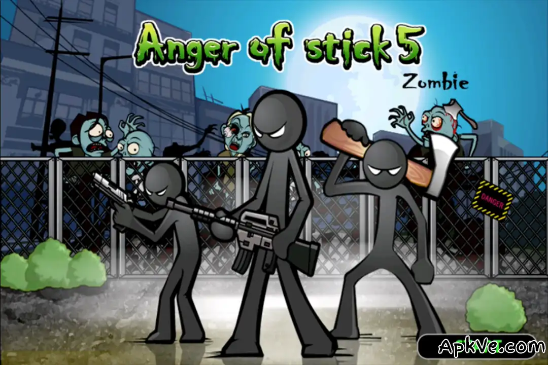 تحميل Anger of stick 5 : zombie apk